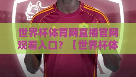 世界杯体育网直播官网观看入口?【世界杯体育网】2026年观赛全攻略来啦!