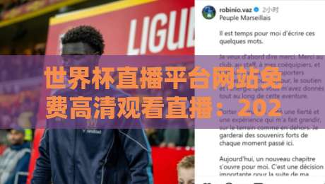 世界杯直播平台网站免费高清观看直播：2026年观赛大揭秘，这些宝藏网站让你一秒嗨翻全场！