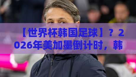 【世界杯韩国足球】?2026年美加墨倒计时,韩国队冲击16强有多难?