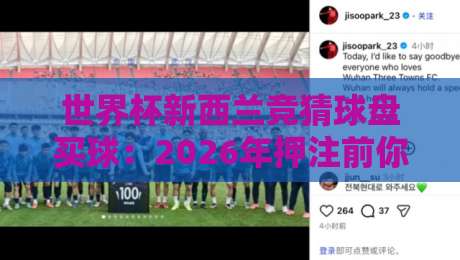 世界杯新西兰竞猜球盘买球：2026年押注前你该知道的3件事